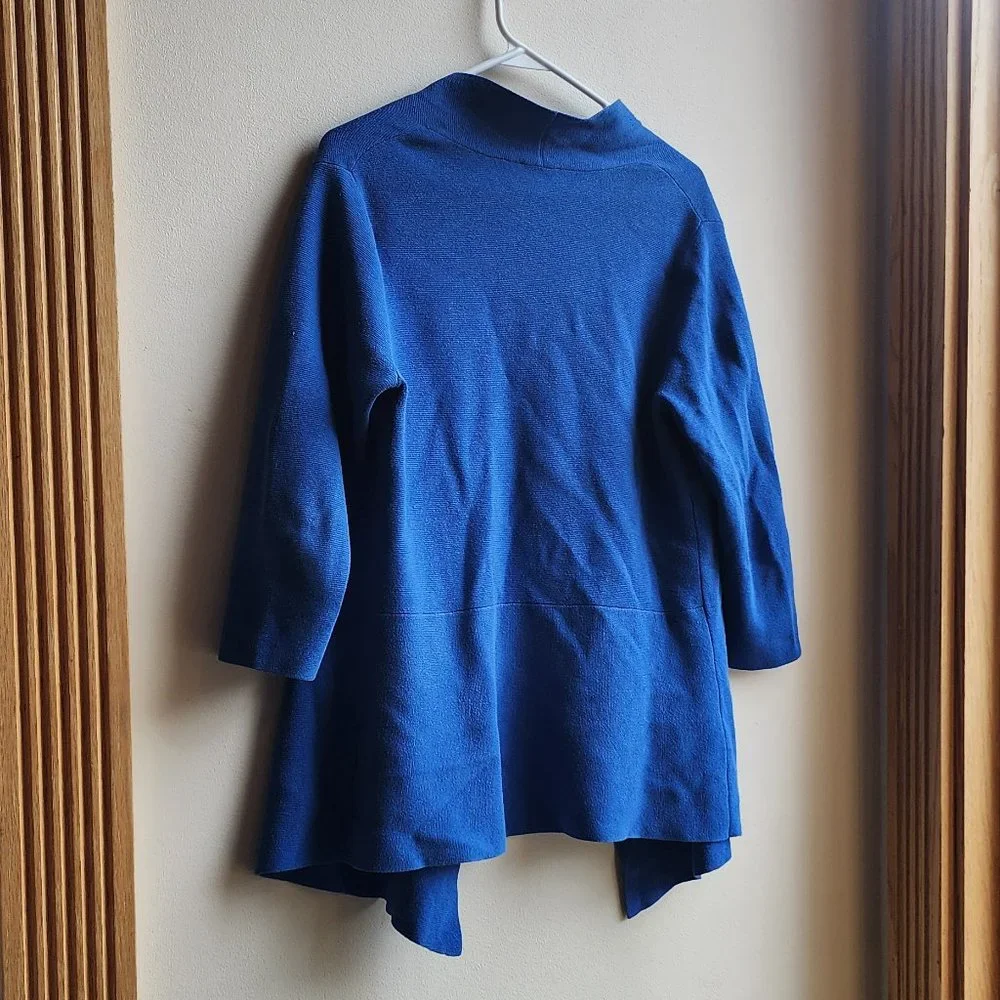 Talbots Cobalt Blue Open Cardigan Size Petite Small